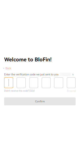 blofin review signup step 3