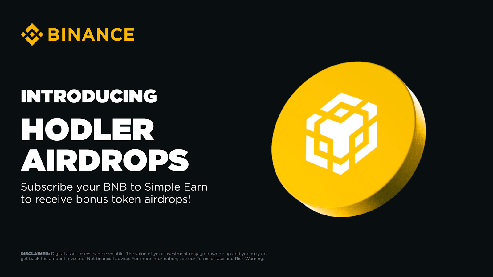 Binance Unveils Third Airdrop Type for BNB Holders: Rewards for BNB Staking