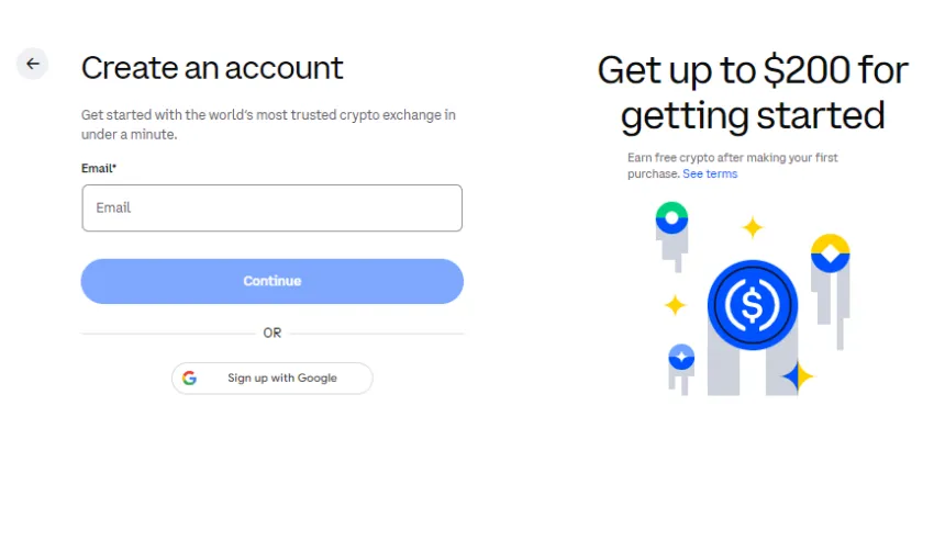 create an account