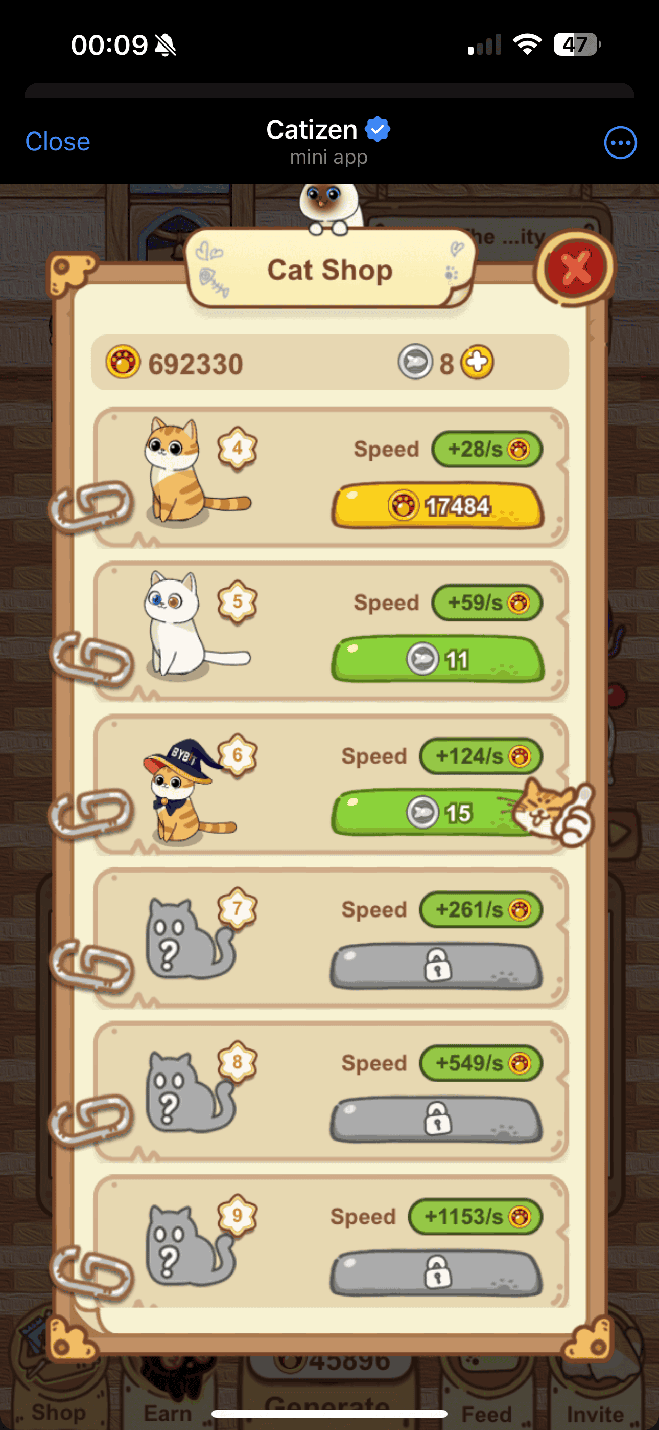 Catizen Cat shop for feeding