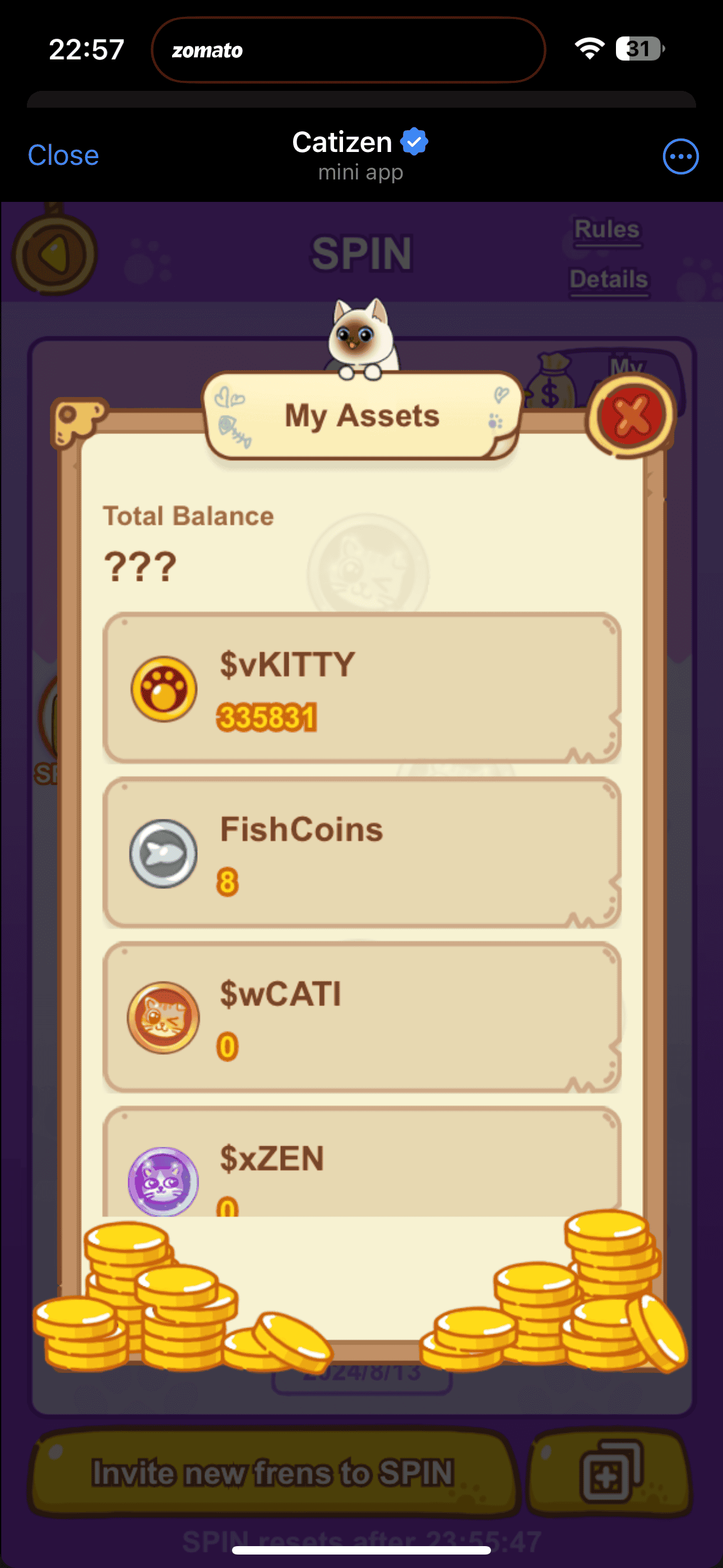 How to play Catizen and the assets