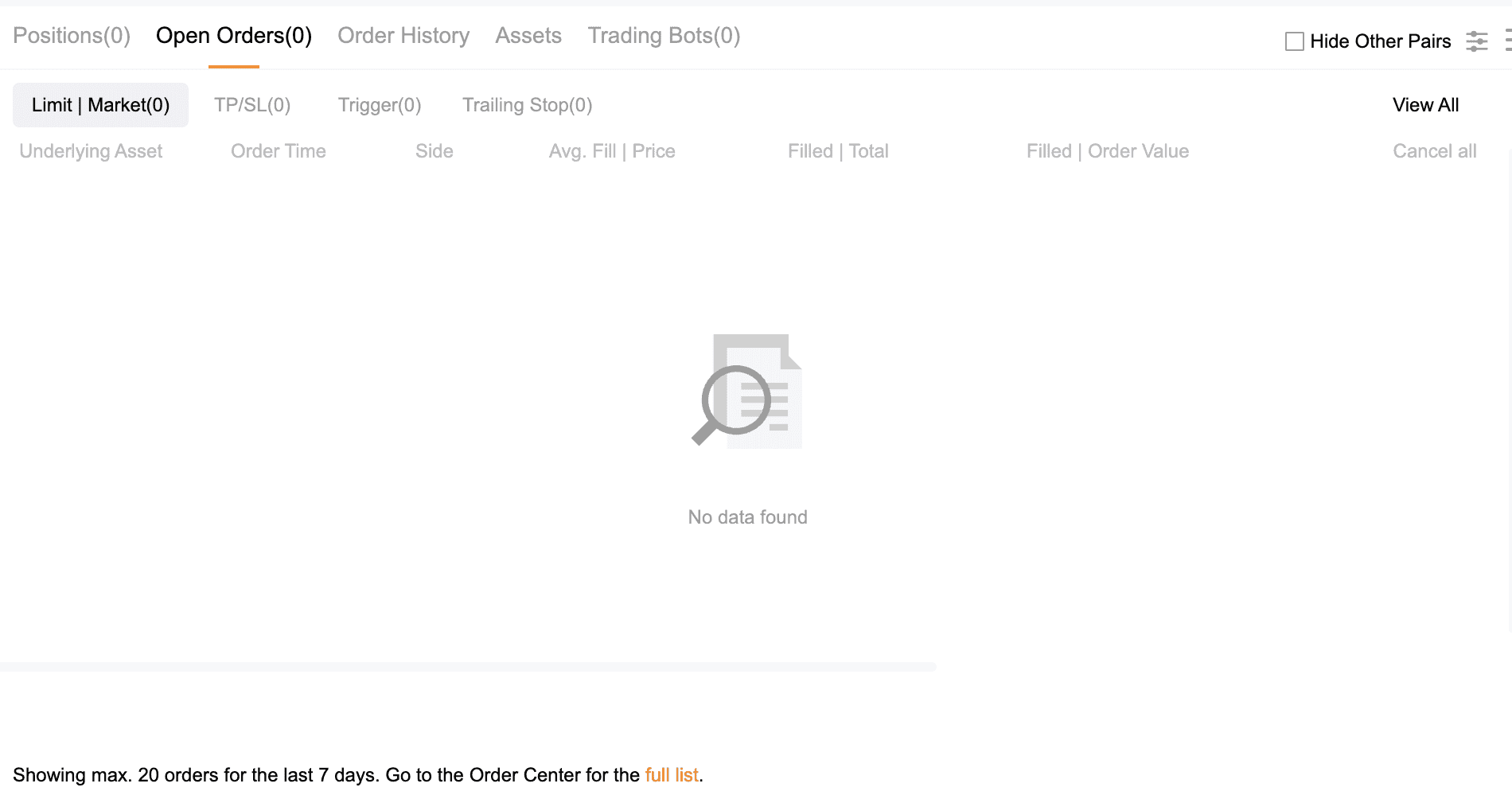 stop loss / take profit