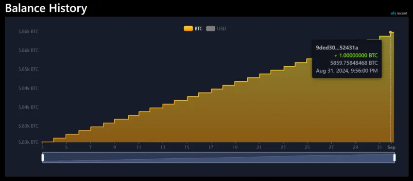 El Salvador's BTC Holdings.