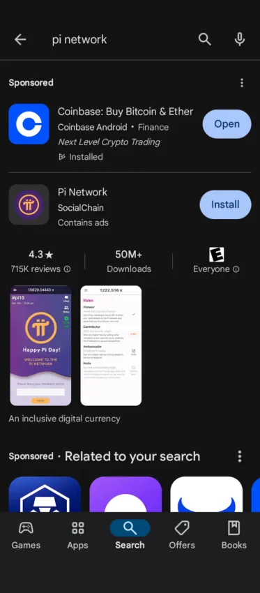 pi network app google play