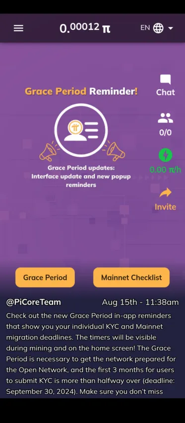 start mining pi
