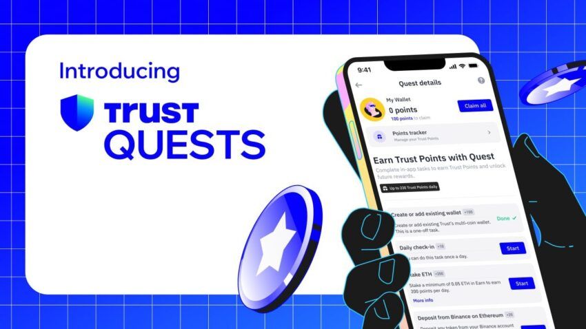 Trust Wallet Launches Quest Platform and Points System to Reward and Educate Users