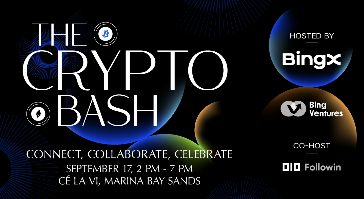 Bing Ventures が TOKEN2049 シンガポールで THE CRYPTO BASH を発表します