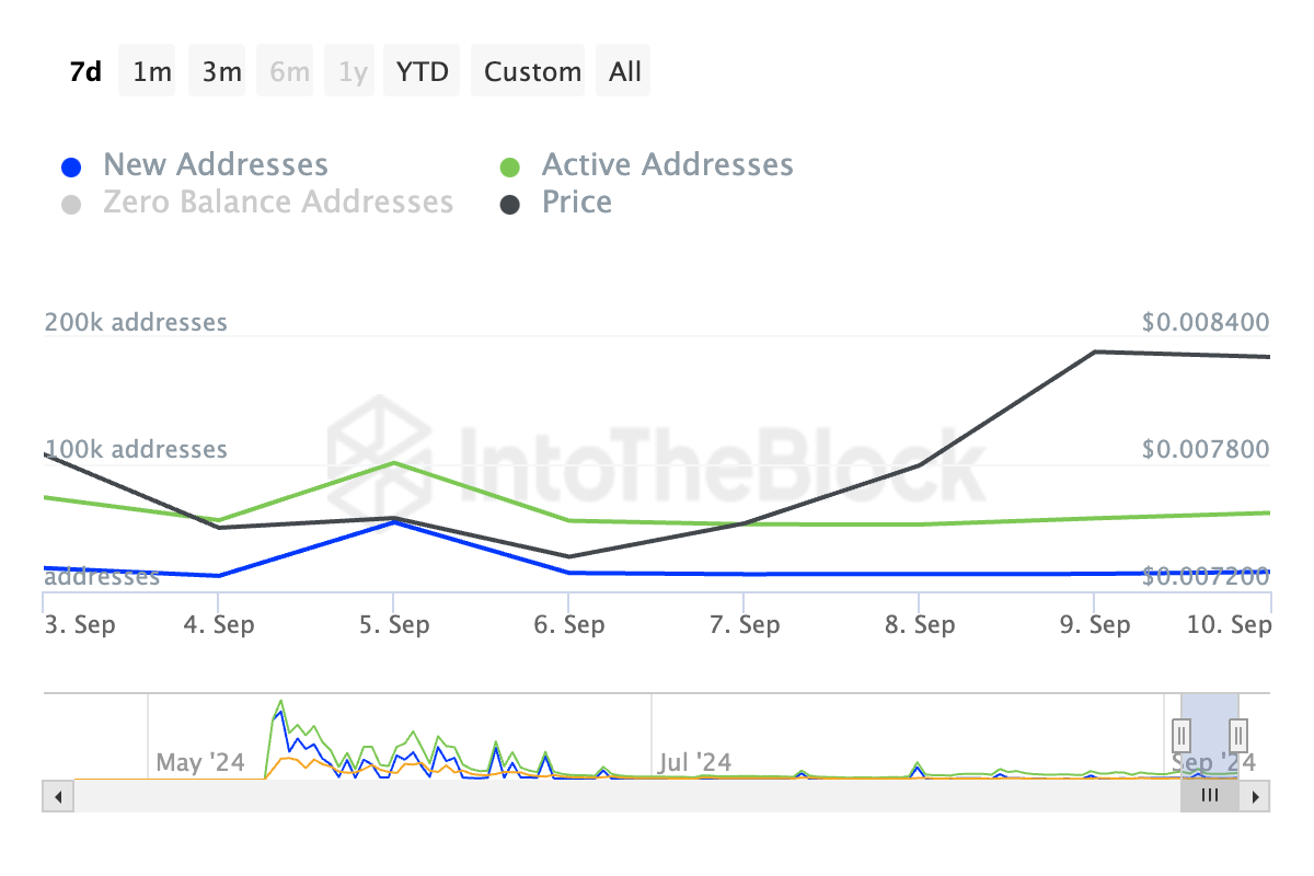 notcoin daily actuve addresses