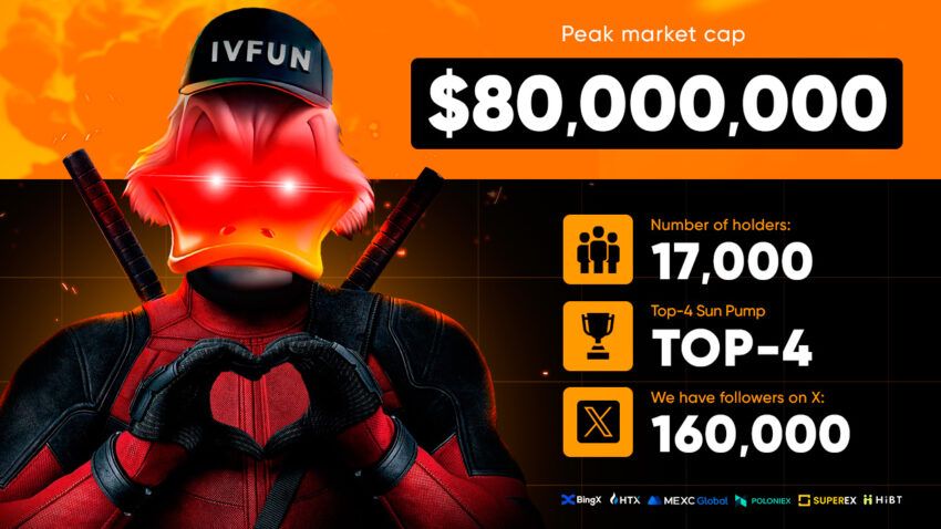 IVFUN Memecoin Launches on TRON’s Sun Pump Network, Surpasses 17,000 Holders