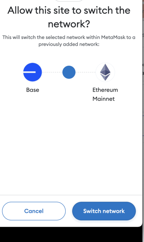 choose correct network