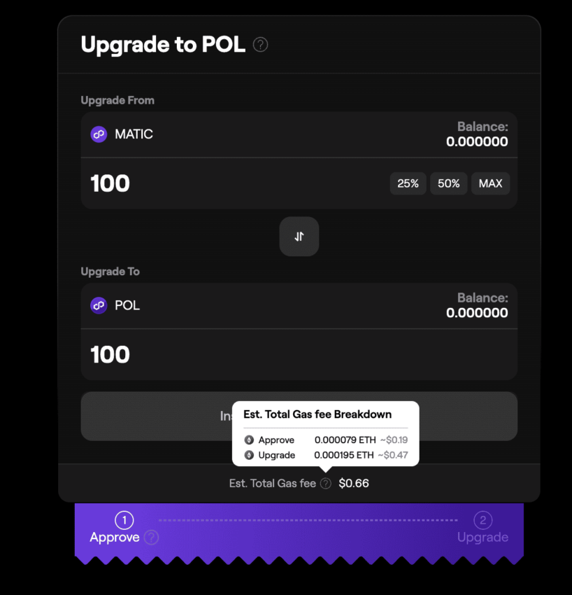 polygon migration interface