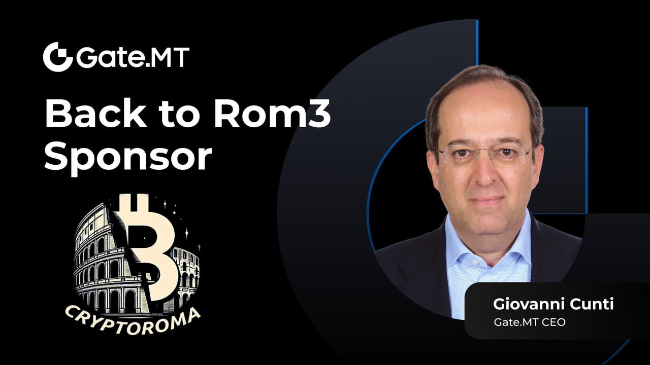 Il CEO di Gate.MT, Giovanni Cunti, sostiene l'adozione accelerata del Web3 al CryptoRoma Meetup di Roma