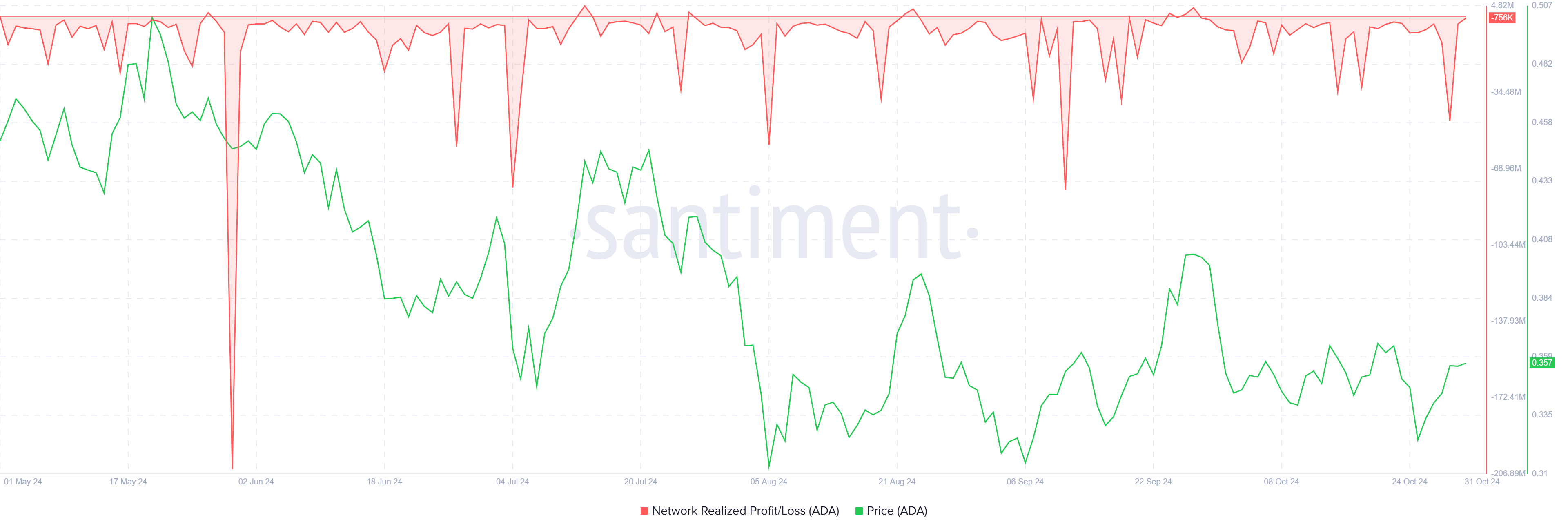 Cardano ha realizzato perdite.