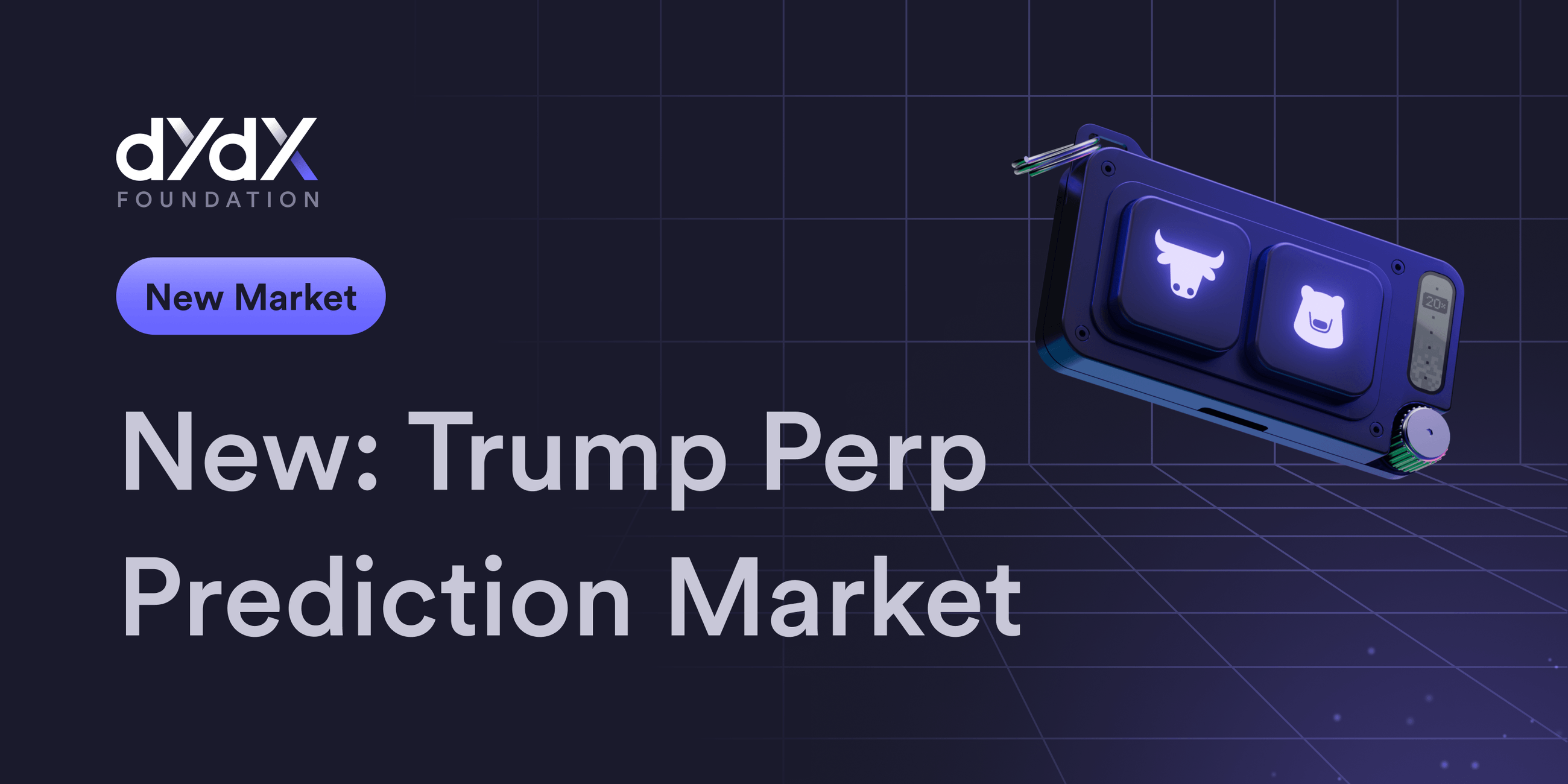 dYdX Announces the Launch of Trump Perpetual Prediction Market