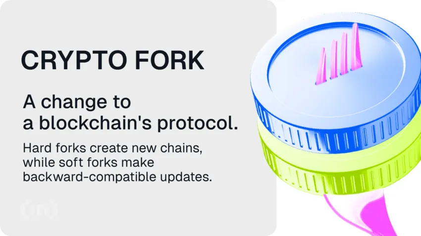 what are crypto forks infographics