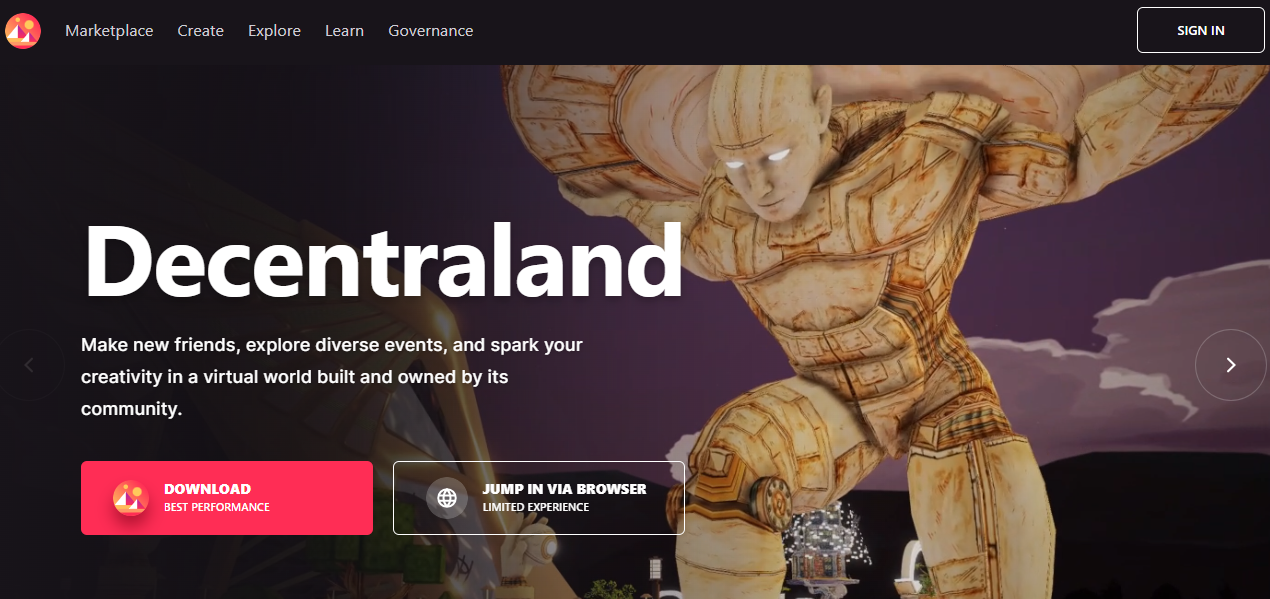 nft visualizer decentraland