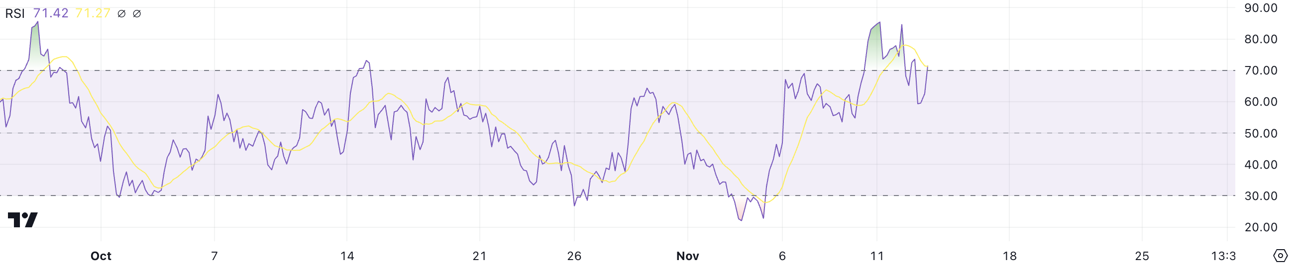 FLOKI RSI.