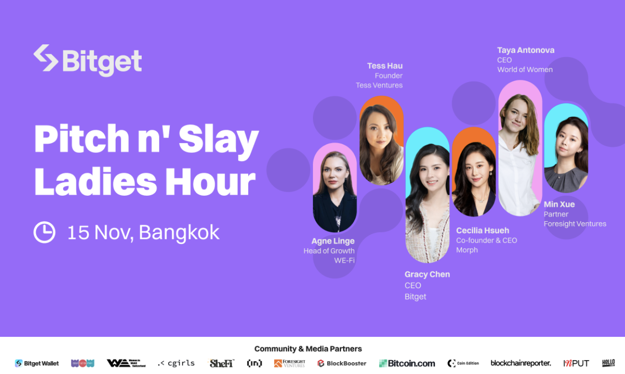 Pitch n’ Slay: Bitget and Morph Join Forces to Spotlight Females with $100K Seed Funding, Travel Support, Grants, and BWB Airdrop