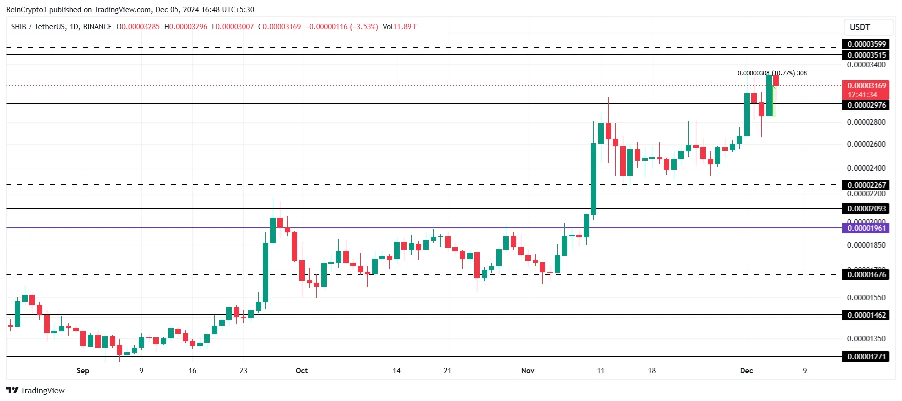 Shiba Inu Price Analysis.