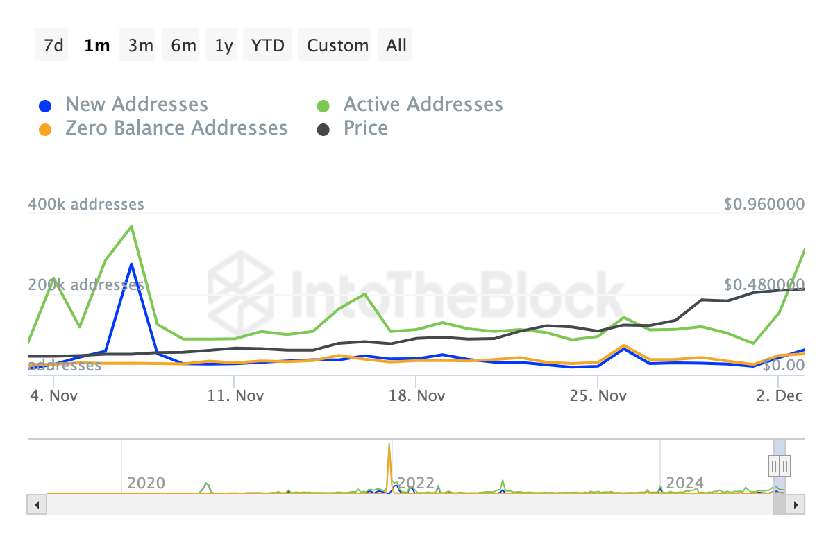 Algorand network activity