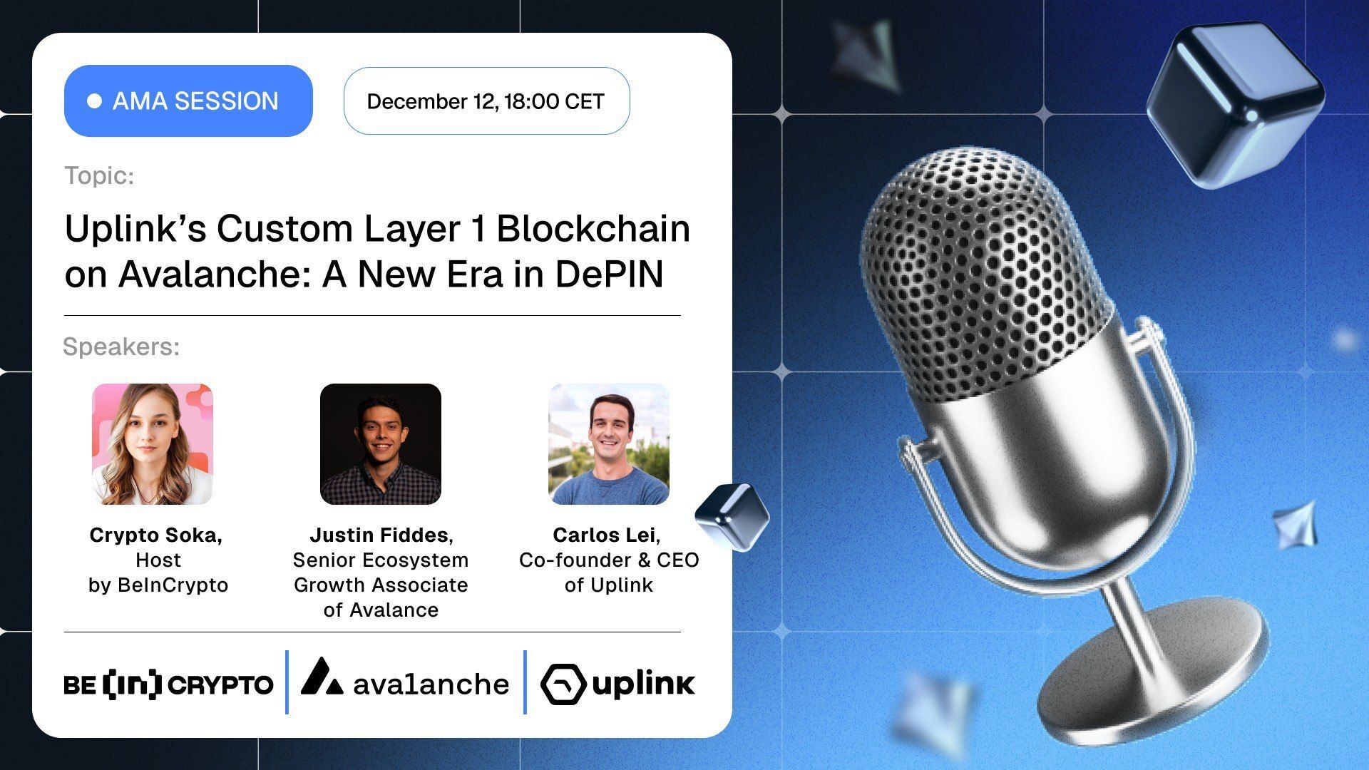 2 News Article Image Uplink CEO Carlos Lei and Avalanche’s Justin Fiddes on Driving DePIN Innovation