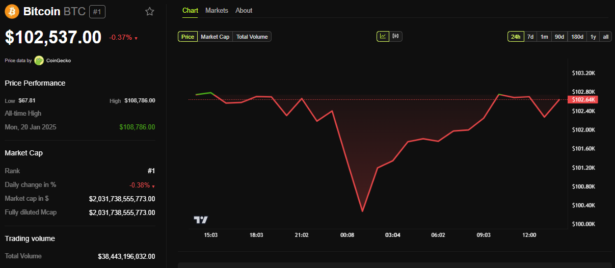 BTC Price Performance