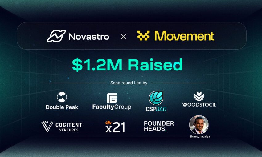 Novastro Raises $1.2 Million in Seed Round to Bring RWA Solutions to Move Ecosystem