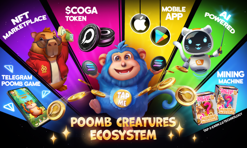 Poomb Creatures Transforms Blockchain Gaming with the Launch of Mining Machine