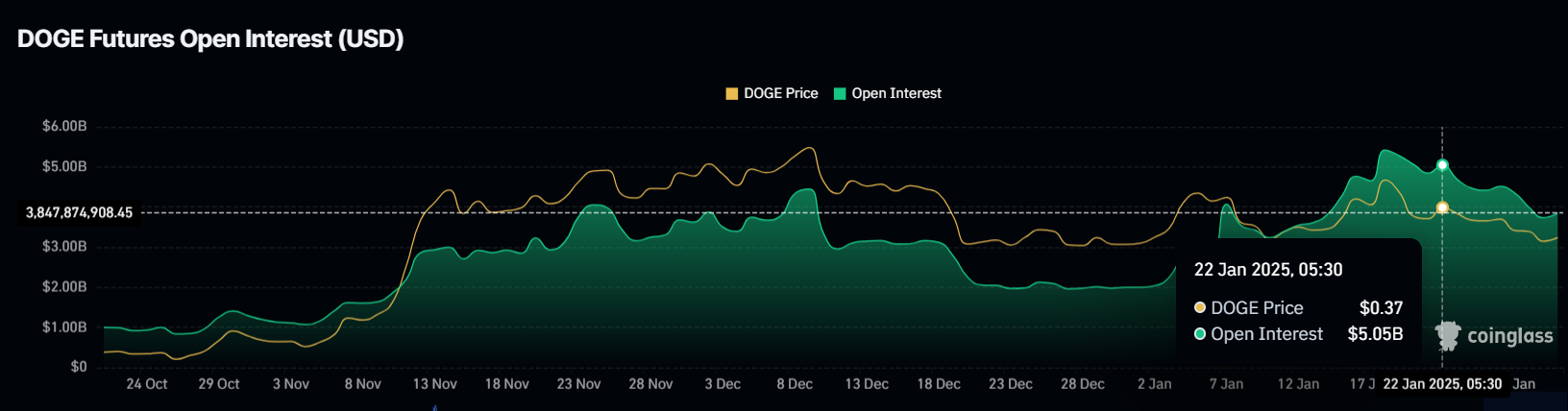 Dogecoin Open Interest. 