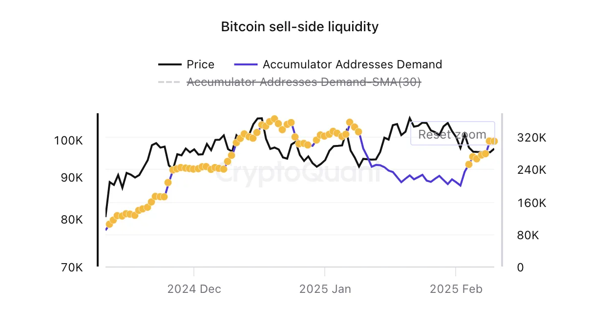 Bitcoin Accumulator Addresses Demand