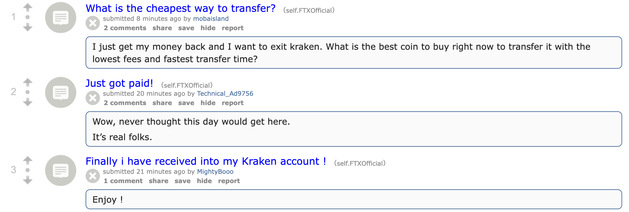 FTX Users Confirm Kraken Repayments