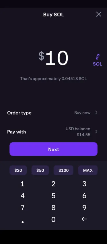 buy sol step 4