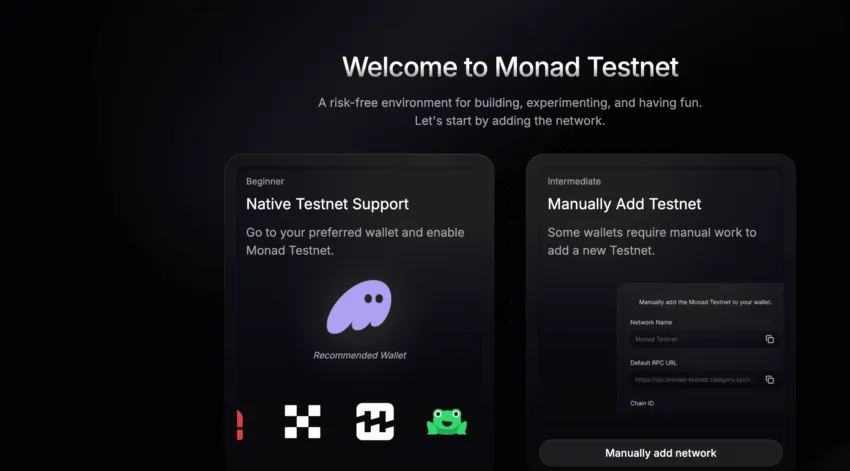 Monad testnet interaction to claim possible airdrop: Monad