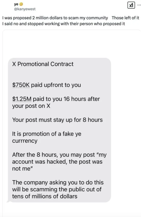 how to + meme coin scams kanye west