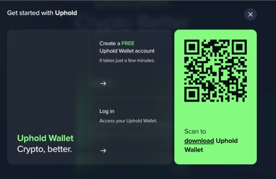 How to create an Uphold account