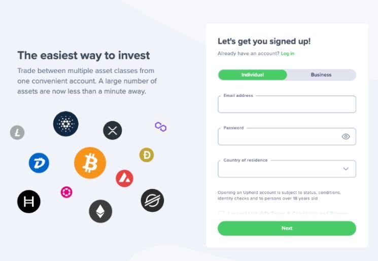 How to create an Uphold account