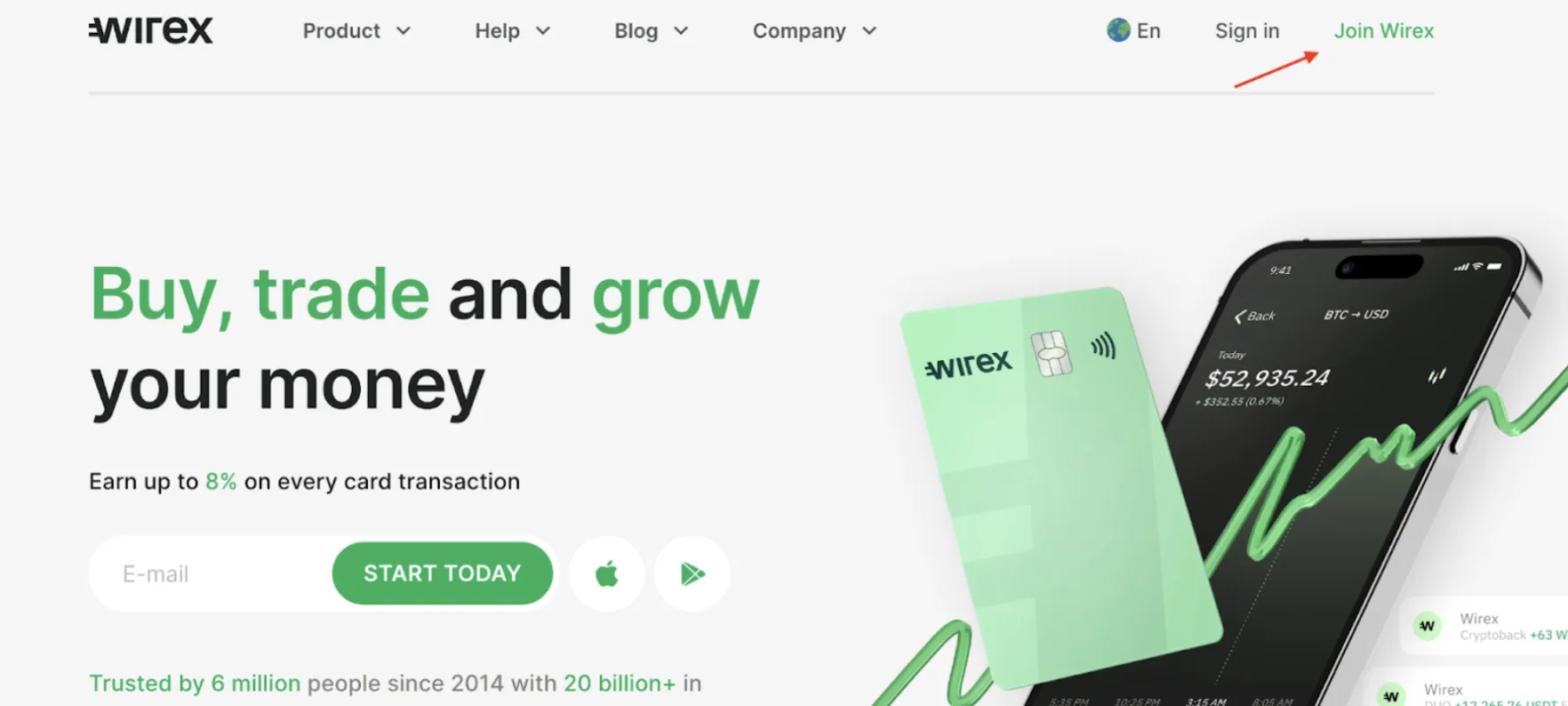 wirex sign up