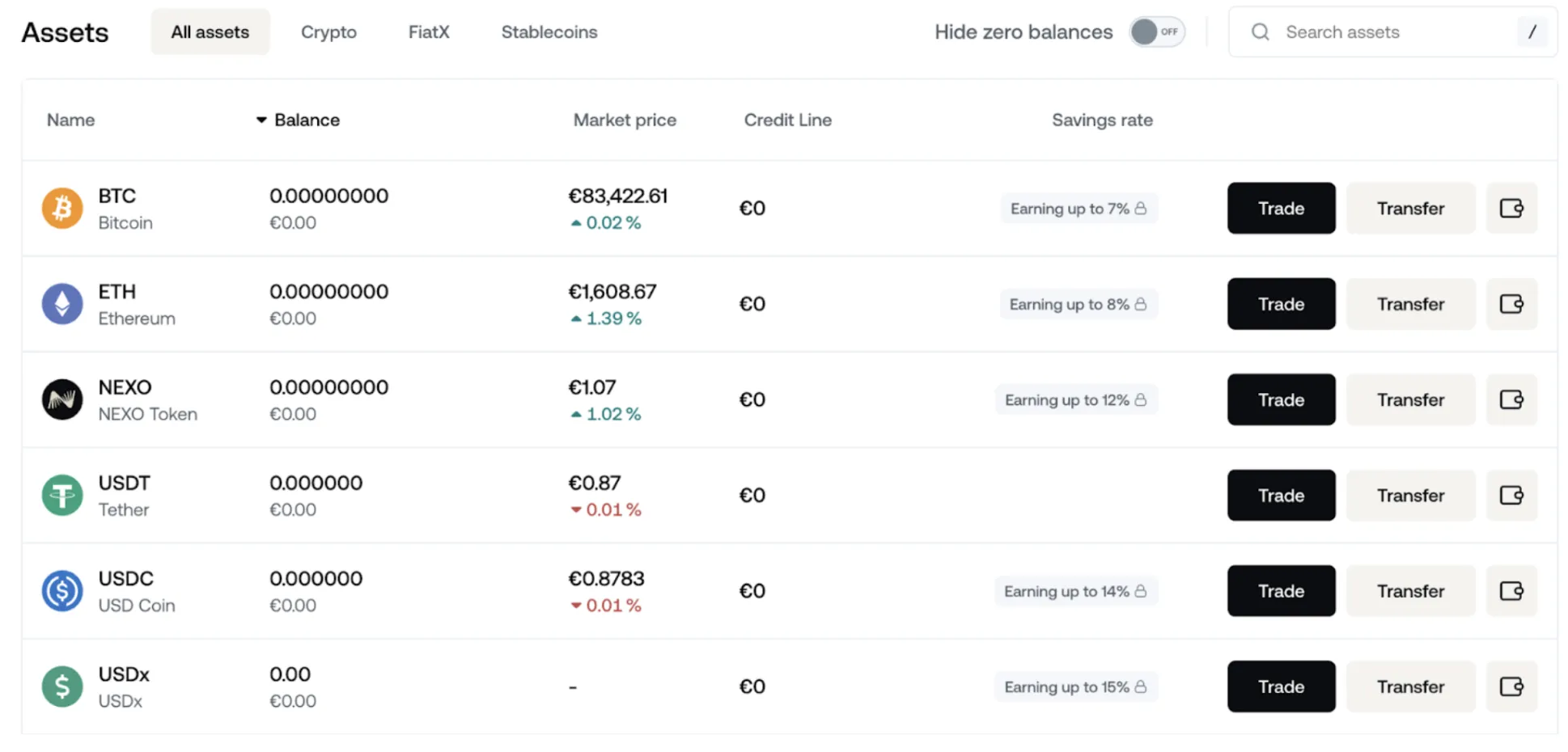 NEXO staking