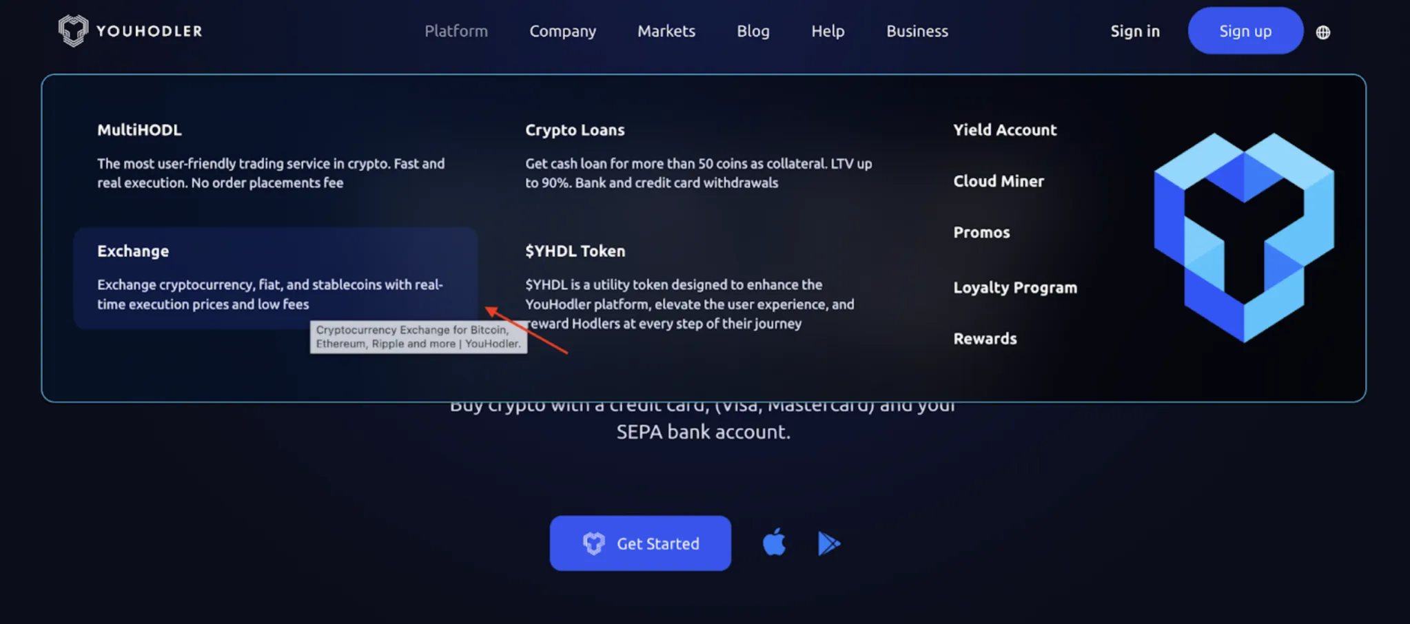 YouHodler Spot Trading Crypto