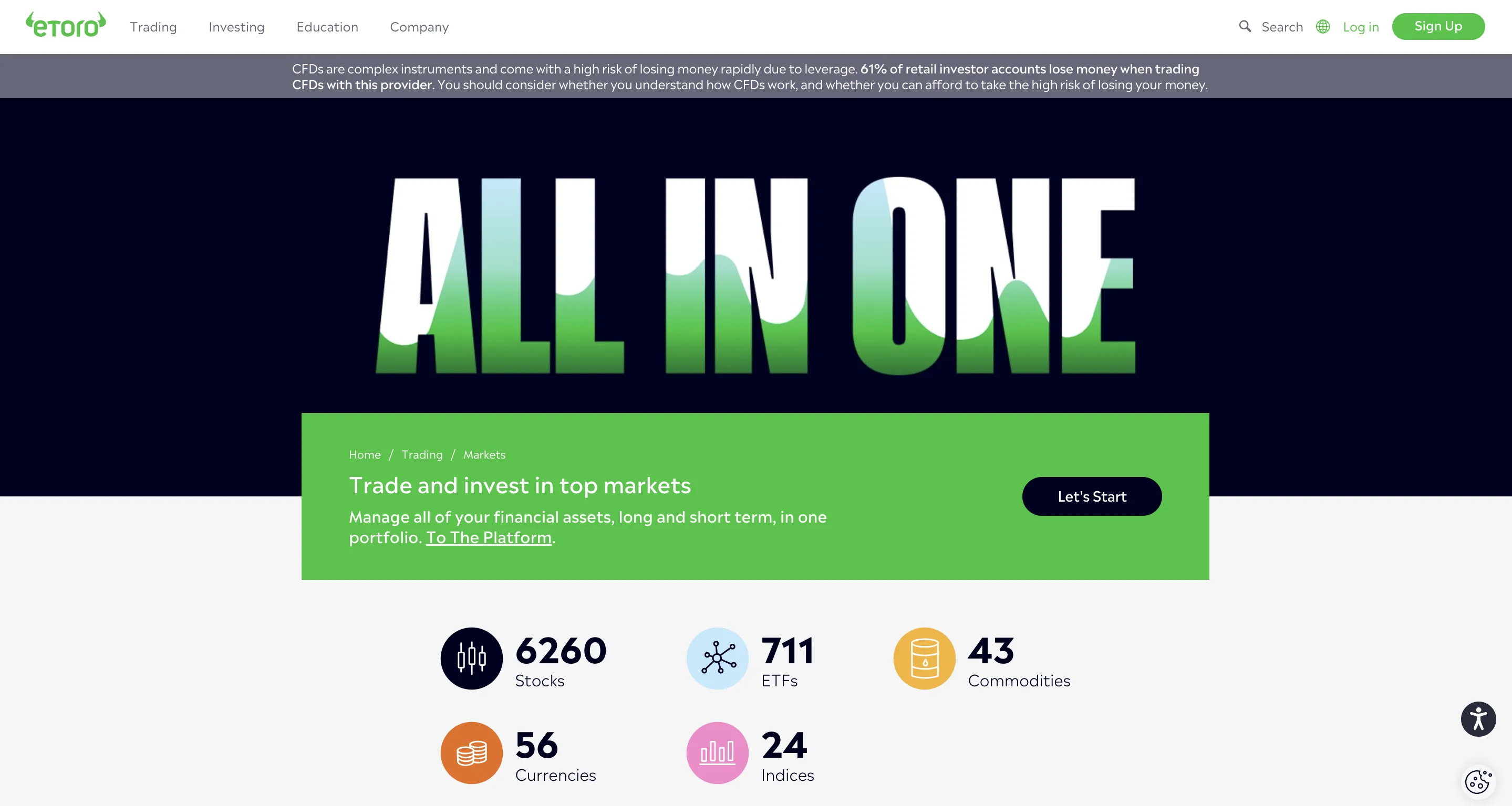 eToro Spot Trading Crypto