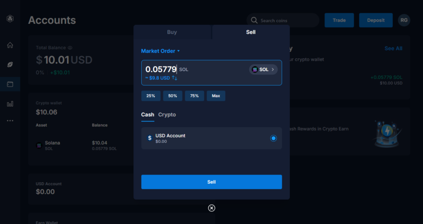 select cash out method