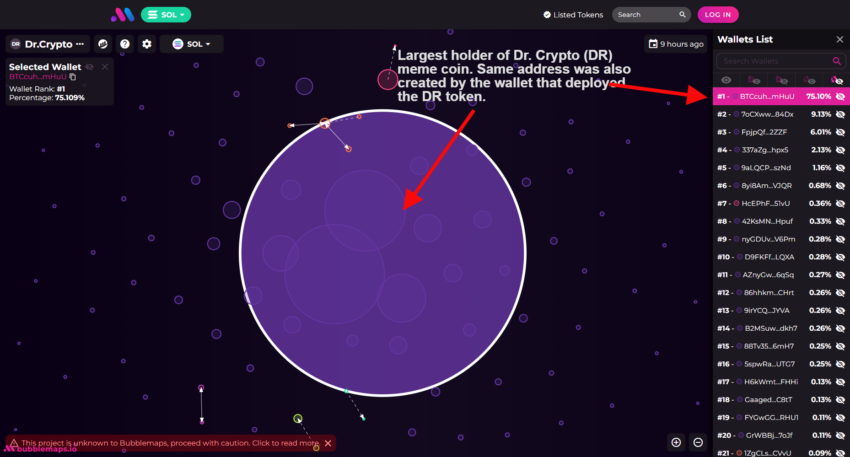 Dr. Crypto (DR): bubblemaps.io