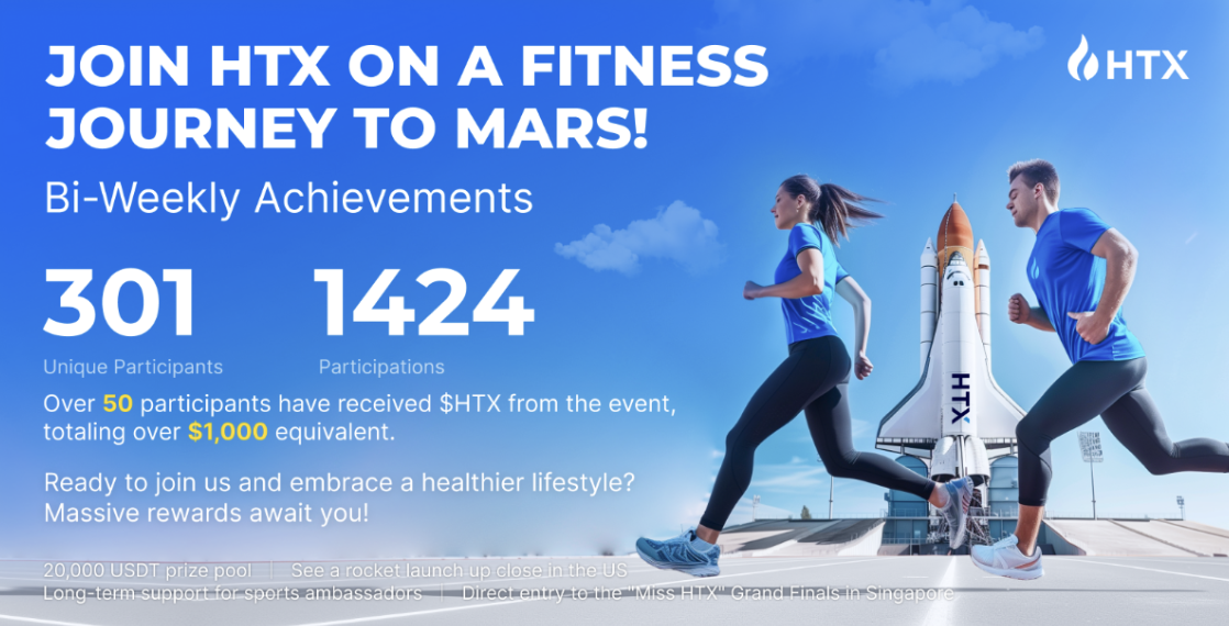 HTX’s 12th Anniversary: “Get Fit on Mars” Campaign Sparks a Fitness Movement, Propelling Web3’s Genuine Long-Term Vision
