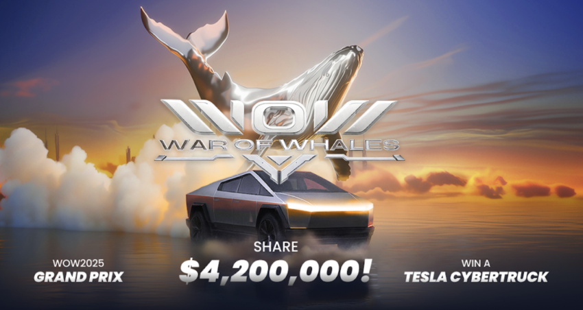 BloFin WOW (War of Whales) 2025 Grand Prix Opens Registration for $4.2M Trading Championship and Tesla Cybertruck Prize