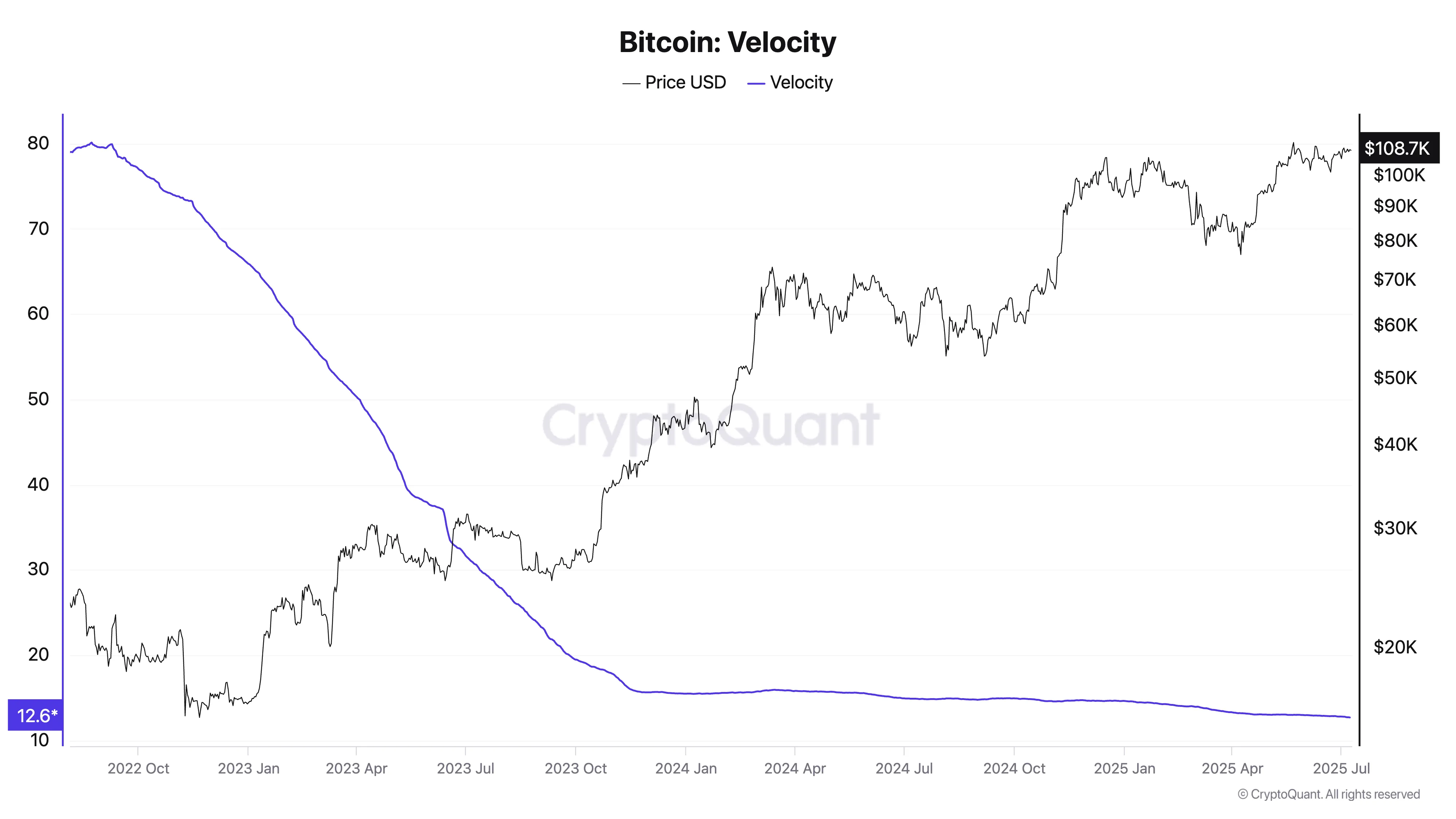 Bitcoin Velocity.