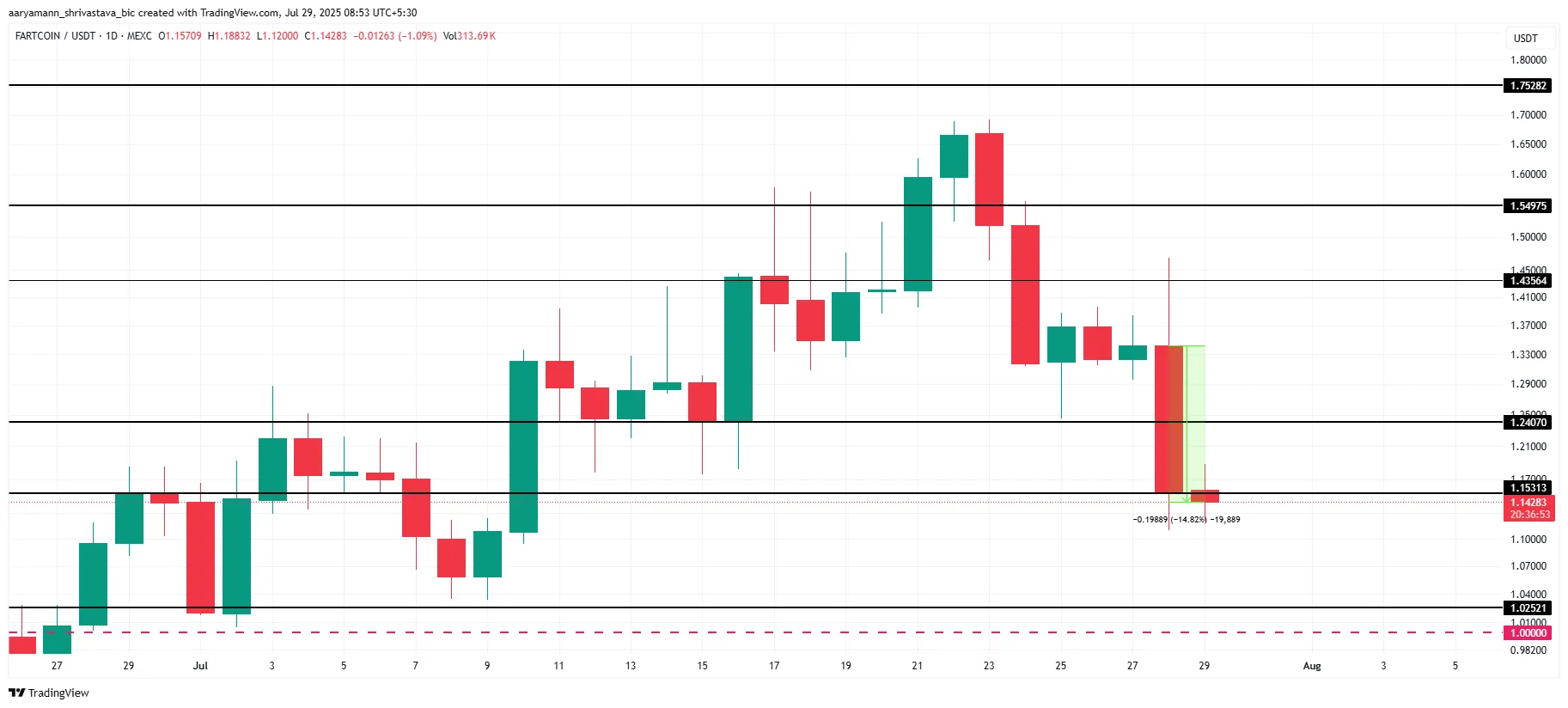 FARTCOIN Price Analysis.