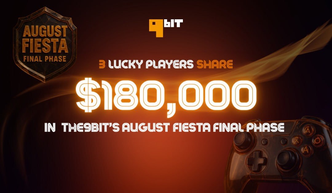 3 Lucky Players Share 0,000 in the9bit’s August Fiesta Finale